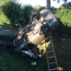 Tczew - Wypadek na dk 91. Śmigłowiec przyleciał po rannego