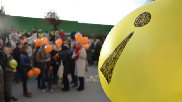 Tczew - Manifestacja pod delegaturą kuratorium. "Oświata stoi nad przepaścią"
