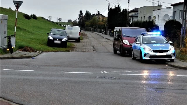 Tczew - Zderzenie rowerzysty z samochodem na Pionierów