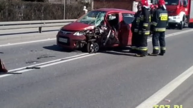 Tczew - Zablokowana DK91 po wypadku w Miłobądzu [aktualizacja]