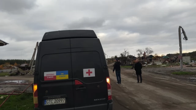 Tczew - Tczew dla Ukrainy wciąż pomaga, dotarł 20 km od linii frontu
