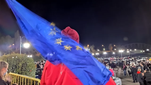 Tczew - Protesty ws. aborcji nie ustają. "Wybaczcie utrudnienia, Tczew ma rząd do obalenia" [FILM]