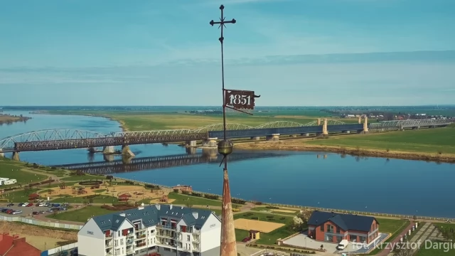 Tczew - Stare Miasto z lotu ptaka