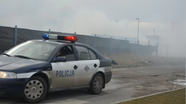 Tczew - Część Suchostrzyg spowita gęstym dymem. Groźny pożar na ulicy Jagiellońskiej