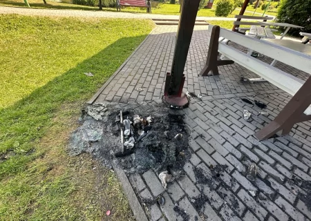 Tczew - Chuligański wybryk na Górkach. Mogli spalić wiatę
