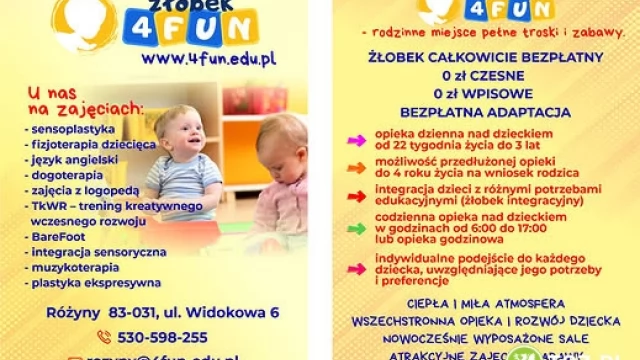 Tczew - Żłobek 4FUN - POMORZE w Różynach