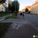 Tczew - A po co chodnikiem, lepiej ścieżką rowerową?!