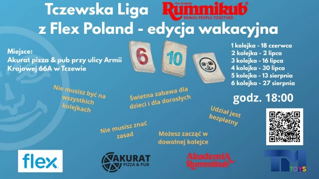 Tczew - Rodzinna zabawa z Rummikubem! Wakacyjna Liga w Tczewie