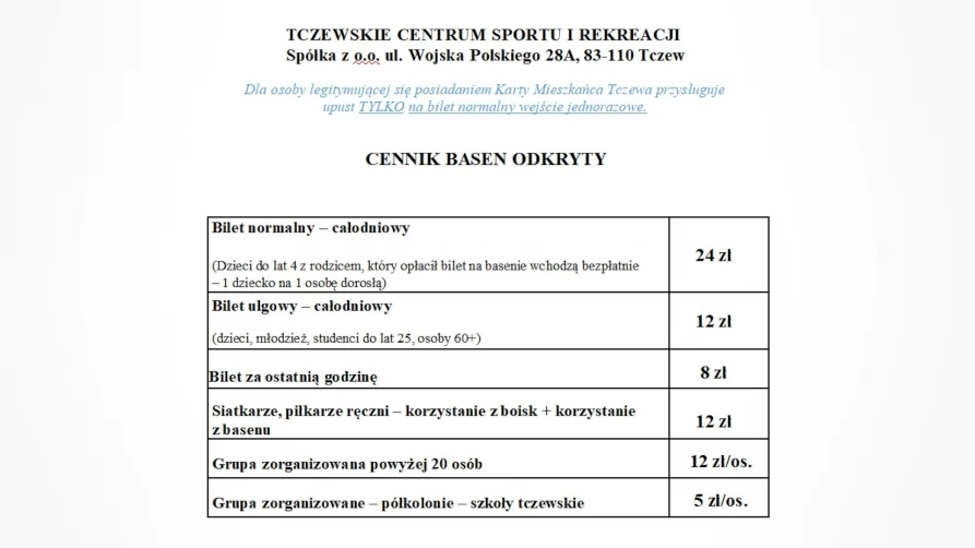 Cennik