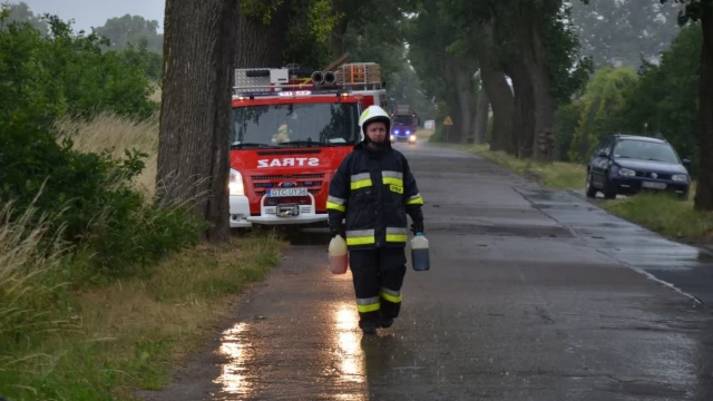 Tczew - Gwałtowne załamanie pogody - straż ma ręce pełne roboty [FOTO, WIDEO]