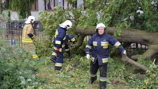 Tczew - Gwałtowne załamanie pogody - straż ma ręce pełne roboty [FOTO, WIDEO]