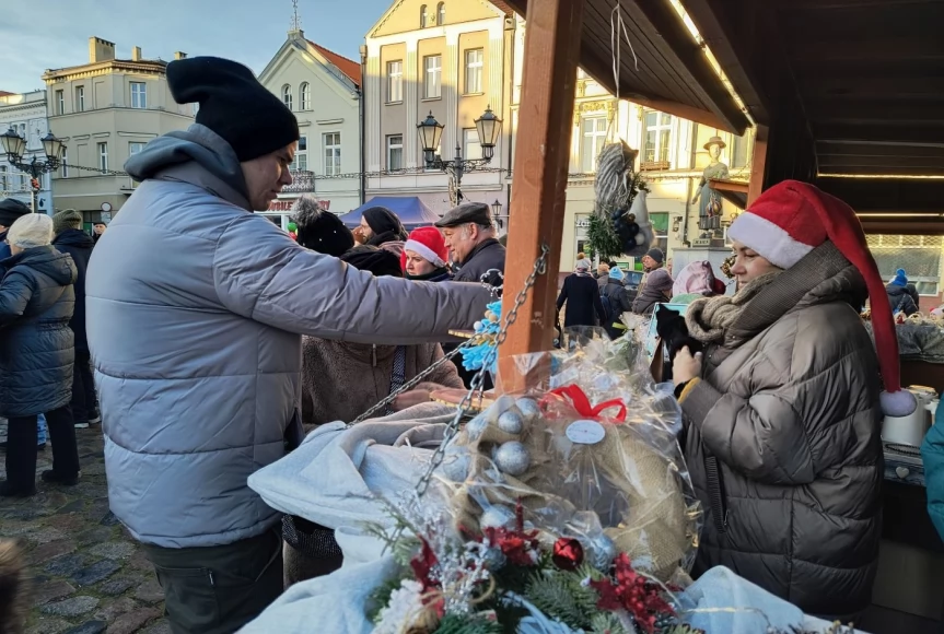 Tczew - Spotkanie opłatkowe na placu Hallera