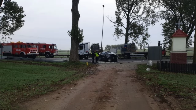 Tczew - Tragedia na dk 91. Nie żyje jedna osoba