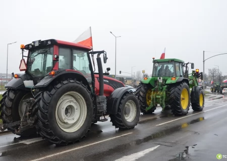 Tczew - W Tczewie protestują rolnicy