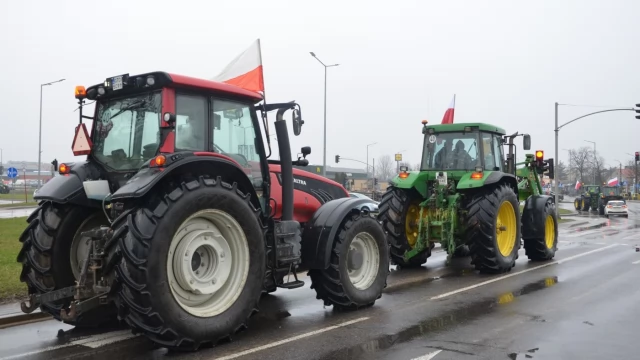 Tczew - W Tczewie protestują rolnicy