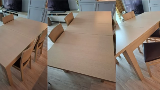 Tczew - Stół rozkładany 90x(140 - 180)  + 4 krzesła gratis