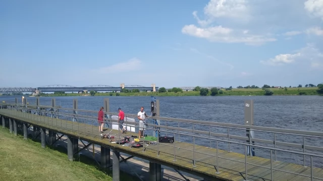 Tczew - Udogodnienia dla wodniaków na przystani