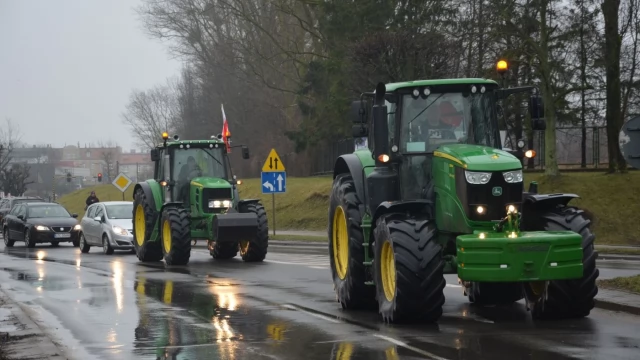 Tczew - W Tczewie protestują rolnicy