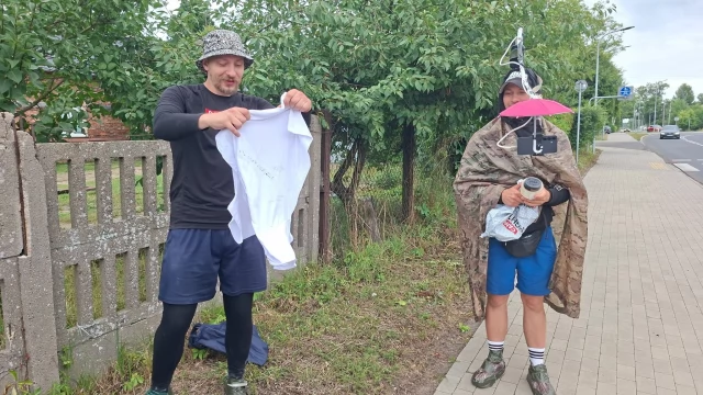 Tczew - Idą pieszo z Częstochowy do Gdańska dla Cancer Fighters