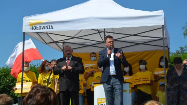 Tczew - Szymon Hołownia w Tczewie. "Ten most musi przejąć skarb państwa"