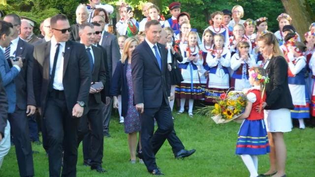 Tczew - Prezydent Andrzej Duda w Pelplinie