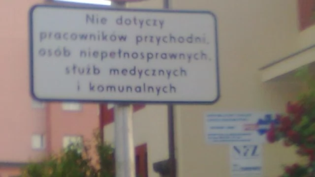 Tczew - Parking przy przychodni tylko dla wybranych