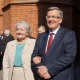 Tczew - Prezydent Bronisław Komorowski i jego  mama Jadwiga odwiedzili Pelplin