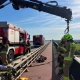 Tczew - Poranna akcja na moście w Knybawie. Finału strażacy mogli się nie spodziewać