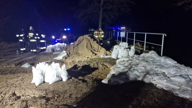 Tczew - 11 interwencji w związku z wysokim stanem wód