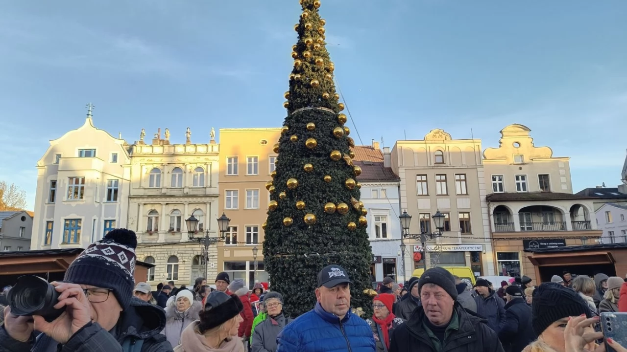Tczew - Spotkanie opłatkowe na placu Hallera