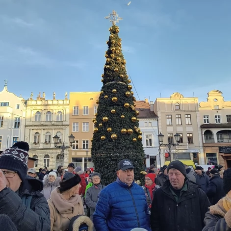 Tczew - Spotkanie opłatkowe na placu Hallera