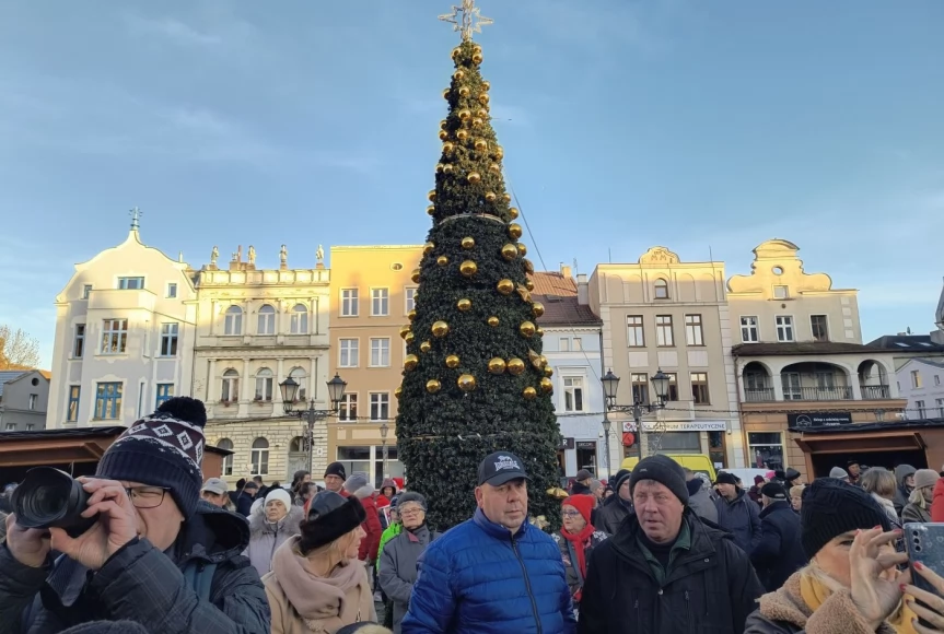 Tczew - Spotkanie opłatkowe na placu Hallera