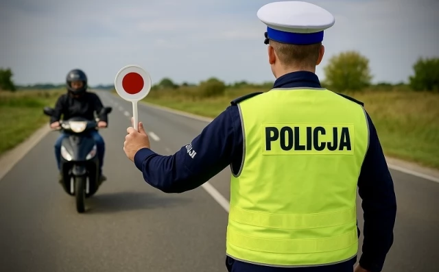 Tczew - 55-latek nie miał uprawień i jechał motorowerem, mając blisko trzy promile