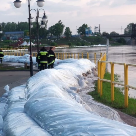 Tczew - Stan Wisły oraz przygotowania do nadejścia fali