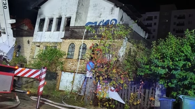 Tczew - Nocny pożar na Suchostrzygach. Ewakuowano trzech bezdomnych