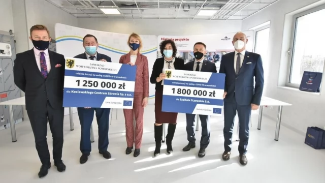 Tczew - Szpital z dofinansowaniem 1,8 mln złotych na walkę z pandemią