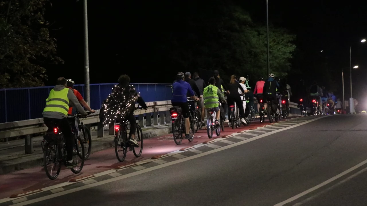 Tczew - Nocny przejazd rowerowy Świetlik