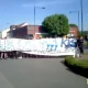 Tczew - "Był, będzie, jest... tczewski KKS" - protest kibiców Unii przed Urzędem Miasta w Tczewie