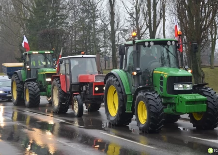 Tczew - W Tczewie protestują rolnicy