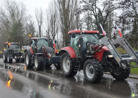 Tczew - W Tczewie protestują rolnicy