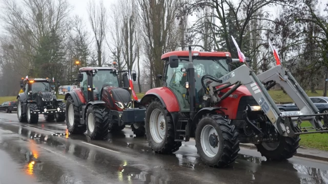 Tczew - W Tczewie protestują rolnicy
