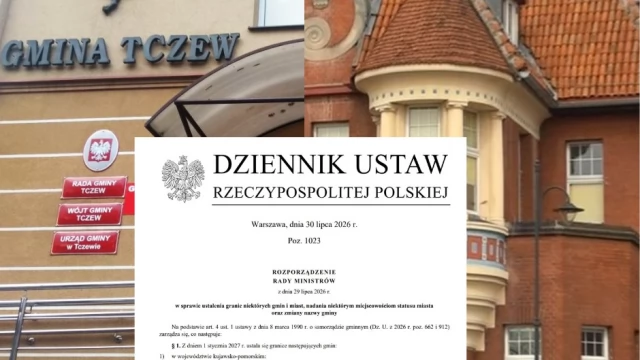 Tczew - Tczew pozostaje w swoich granicach. Rozporządzenie Rady Ministrów opublikowane