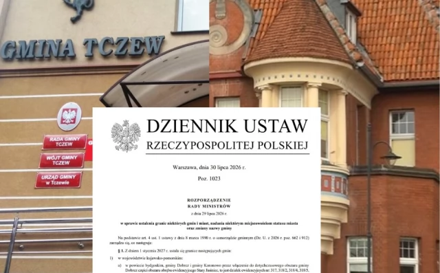 Tczew - Tczew pozostaje w swoich granicach. Rozporządzenie Rady Ministrów opublikowane