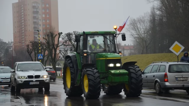 Tczew - W Tczewie protestują rolnicy