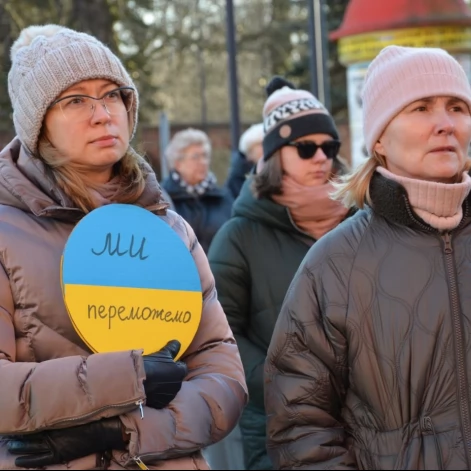 Tczew - Polacy i Ukraińcy ramię w ramię przeciw rosyjskiej agresji