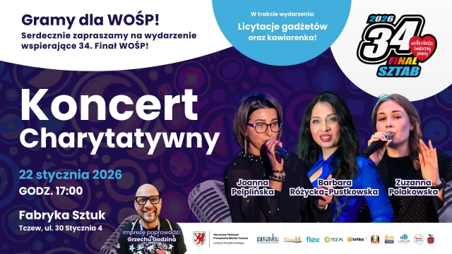 Tczew - GRAMY DLA WOŚP. Koncert charytatywny