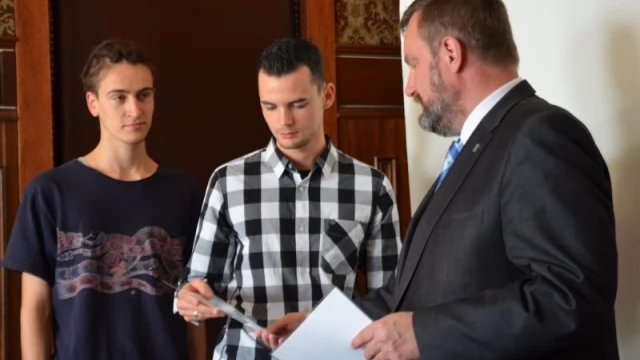 Tczew - 18-letni autor muralu. "Jasna i Dersław jak ilustracja do książki"