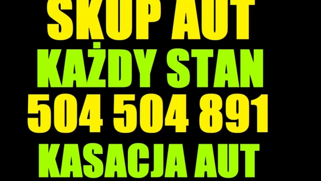 Tczew - Skup Aut za GotÓwkę każde auto t.504504891