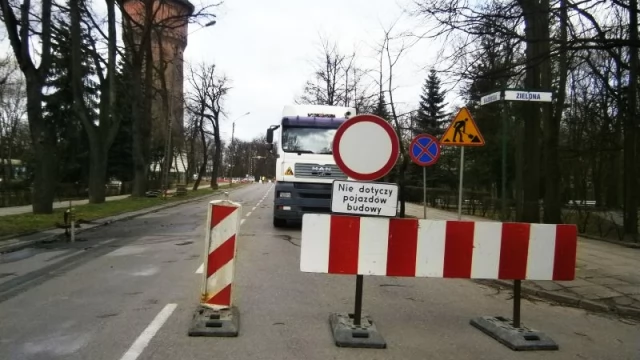 Tczew - Budowa ronda przy wieży ciśnień. Ruszyły prace