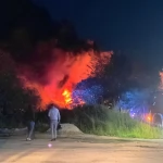 Tczew - Kłęby czarnego dymu nad Tczewem - trwa akcja gaśnicza